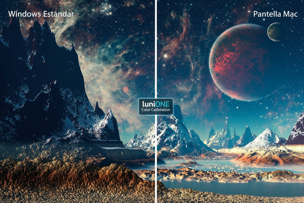 LuniONE — Color Calibration Comparison